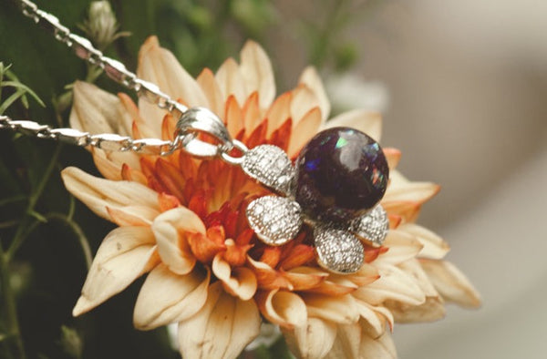 ACELIN FLOWER PEARL PENDANT