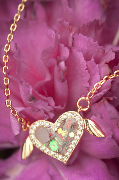 AMELIA - WINGED HEART PENDANT