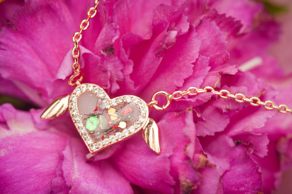 AMELIA - WINGED HEART PENDANT