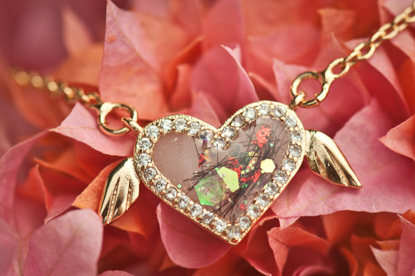 AMELIA - WINGED HEART PENDANT