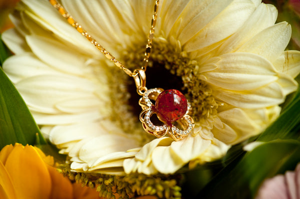 AUDETTE - FLOWER PEARL PENDANT