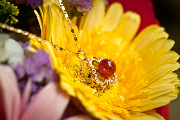 AUDETTE - FLOWER PEARL PENDANT