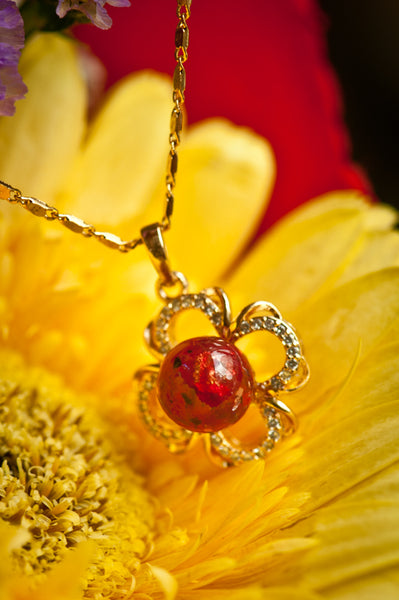 AUDETTE - FLOWER PEARL PENDANT