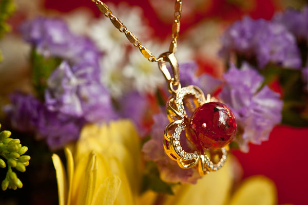 AUDETTE - FLOWER PEARL PENDANT