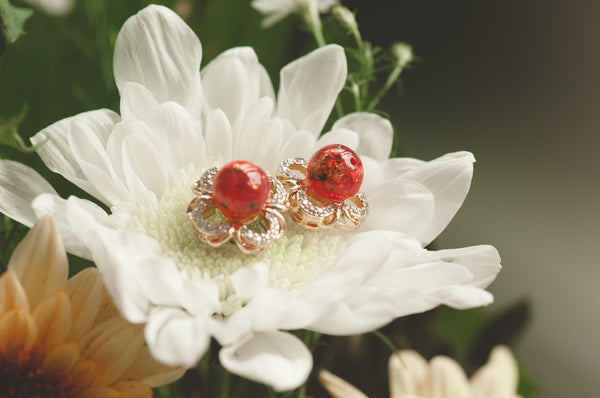 AUDETTE - FLOWER PEARL EARRING