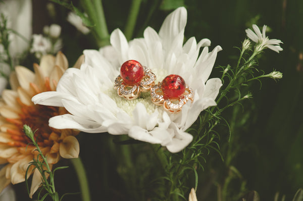 AUDETTE - FLOWER PEARL EARRING