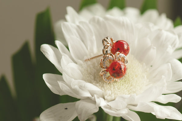 AUDETTE - FLOWER PEARL EARRING