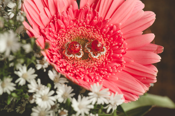 AUDETTE - FLOWER PEARL EARRING