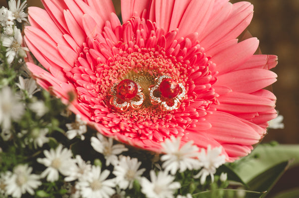 AUDETTE - FLOWER PEARL EARRING