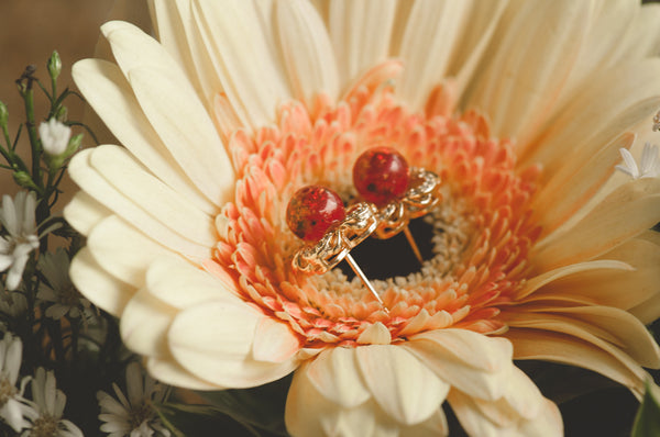 AUDETTE - FLOWER PEARL EARRING