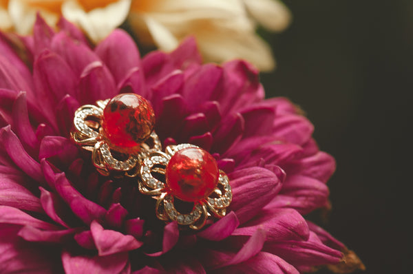 AUDETTE - FLOWER PEARL EARRING