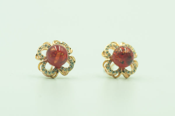 AUDETTE - FLOWER PEARL EARRING