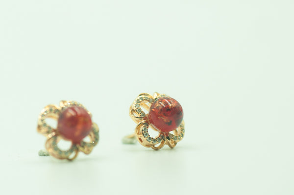 AUDETTE - FLOWER PEARL EARRING