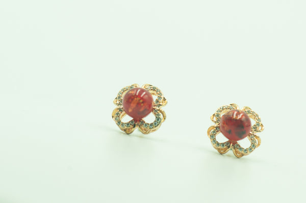 AUDETTE - FLOWER PEARL EARRING