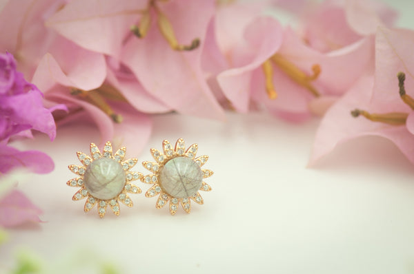 BIGHANI - PEARL EARRING