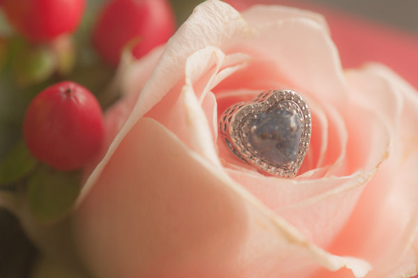 BETHANY - DOUBLE SIDED HEART CHARM