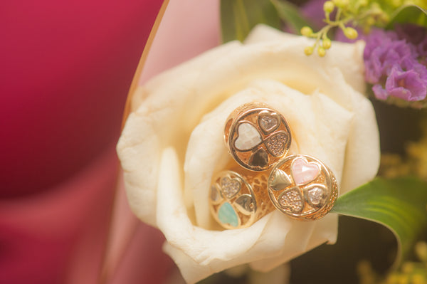 ABE - DOUBLE SIDED CLOVER CHARM