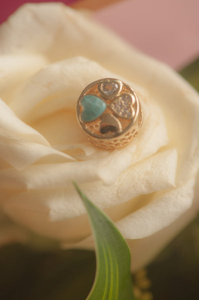 ABE - DOUBLE SIDED CLOVER CHARM