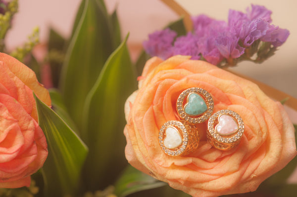 CLARISSE - DOUBLE SIDED HEART CHARM