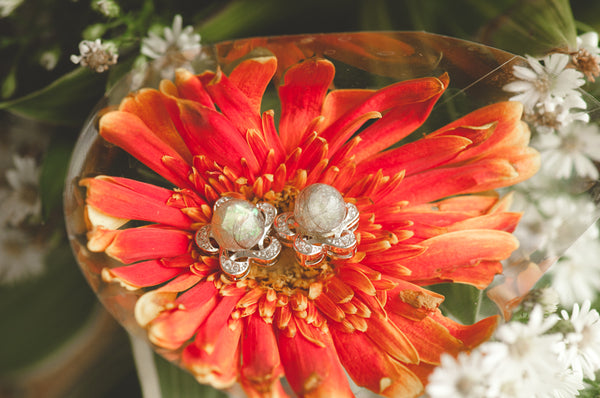 DENISA - FLOWER PEARL EARRING