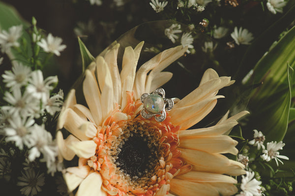 DENISA - FLOWER PEARL RING