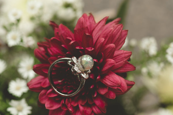 DENISA - FLOWER PEARL RING