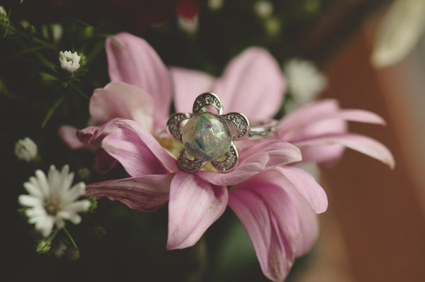 DENISA - FLOWER PEARL RING