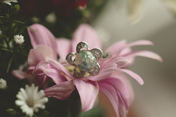 DENISA - FLOWER PEARL RING