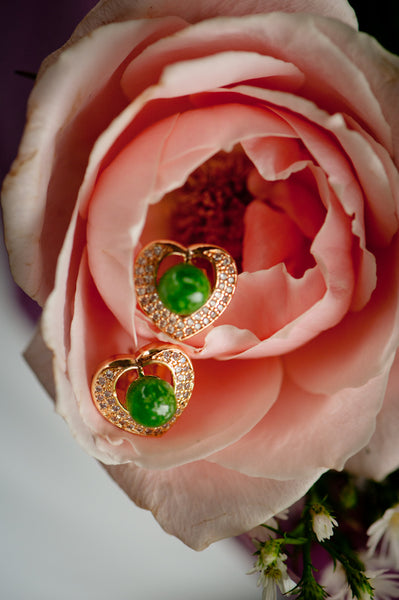 HAO - PEARL HEART EARRINGS