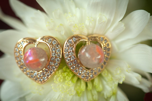 HAO - PEARL HEART EARRINGS