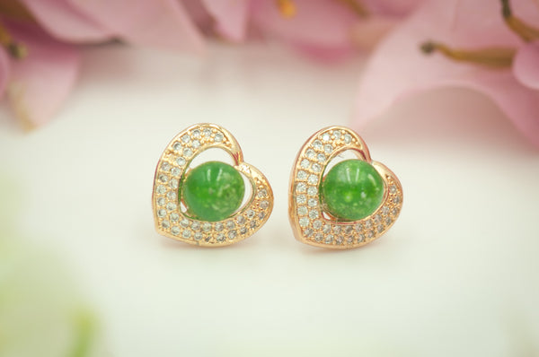 HAO - PEARL HEART EARRINGS