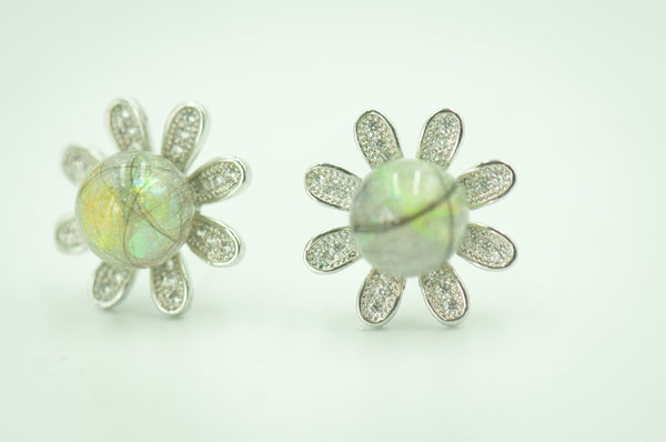 LYDIA - FLOWER PEARL EARRING