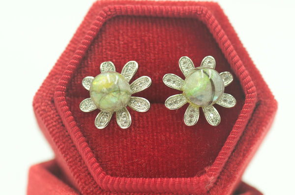 LYDIA - FLOWER PEARL EARRING