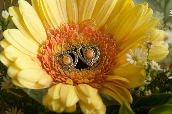 MINNA - HEART OVAL EARRING