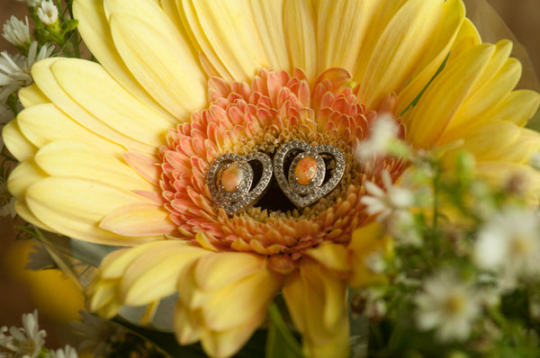 MINNA - HEART OVAL EARRING