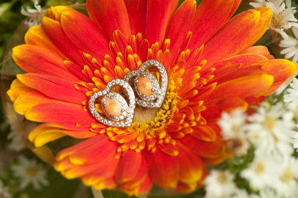 MINNA - HEART OVAL EARRING