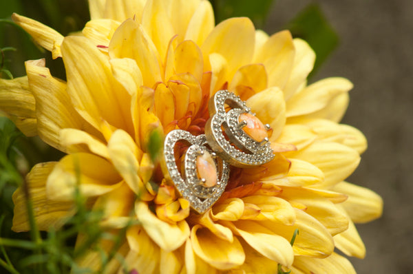 MINNA - HEART OVAL EARRING