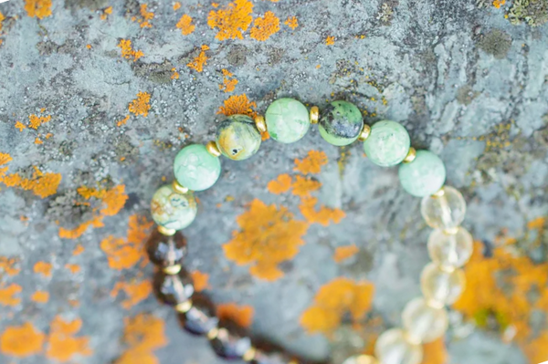 NATSUKI - QUARTZ, CITRINE & TURQOISE BRACELET