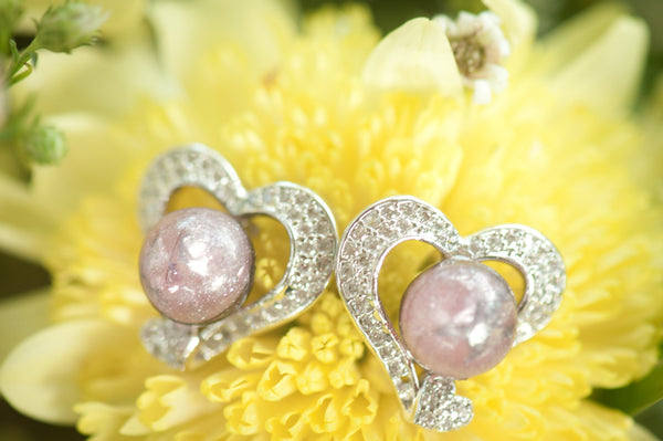 SALUD - HEART PEARL EARRINGS