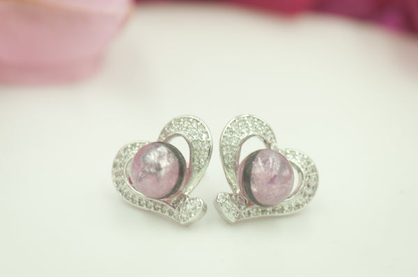 SALUD - HEART PEARL EARRINGS