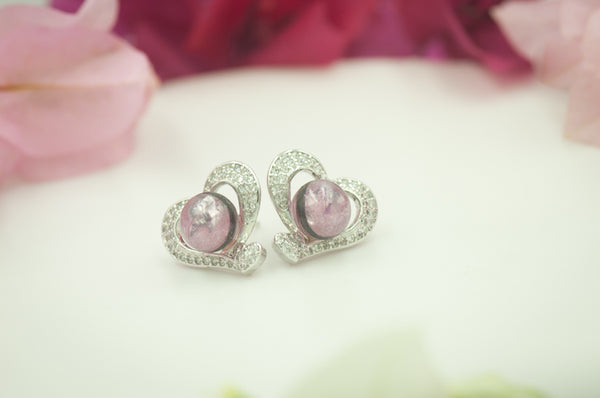 SALUD - HEART PEARL EARRINGS