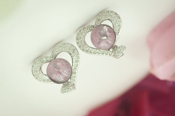 SALUD - HEART PEARL EARRINGS