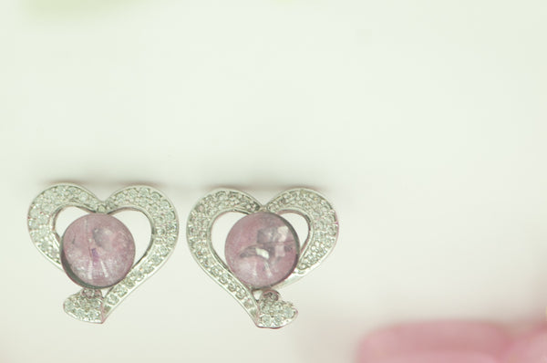 SALUD - HEART PEARL EARRINGS