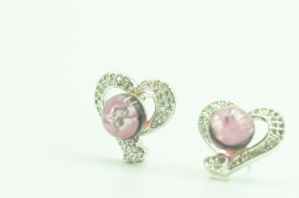 SALUD - HEART PEARL EARRINGS