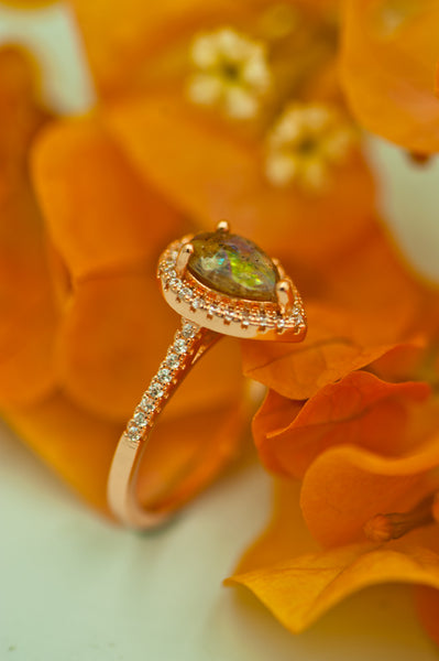 SOLEIL - TEAR DROP RING