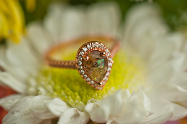 SOLEIL - TEAR DROP RING