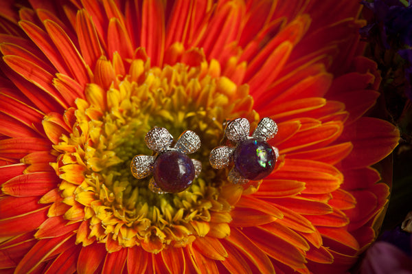 ACELIN- FLOWER PEARL EARRINGS