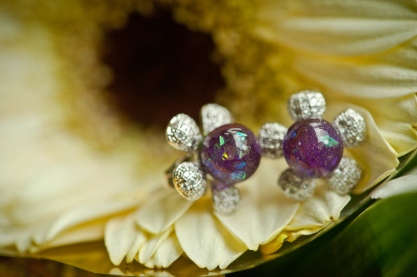 ACELIN- FLOWER PEARL EARRINGS