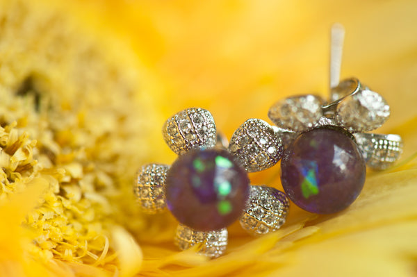 ACELIN- FLOWER PEARL EARRINGS