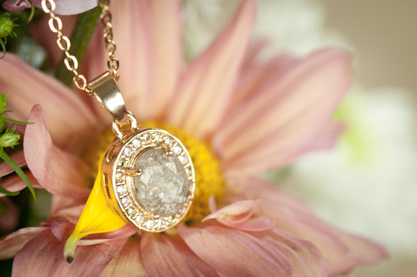 Alena - Oval Princess Cut Pendant